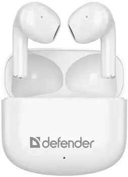 Наушники Defender Twins 925 белый (63926)
