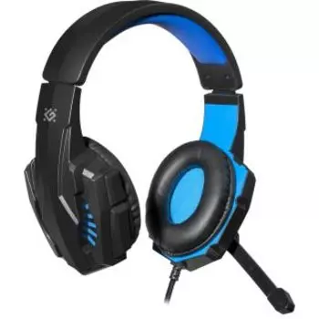 Наушники DEFENDER WARHEAD G-390 BLACK/BLUE (64038)