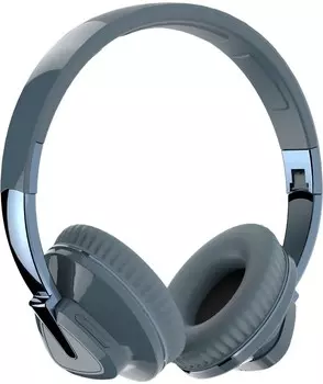 Наушники More choice HW33 серый/голубой