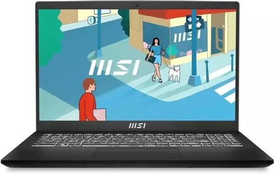 Ноутбук MSI Modern 15 H B13M-098RU i5 13420H 16Gb SSD512Gb Intel Iris Xe graphics Win 11 Pro black (9S7-15H411-098)