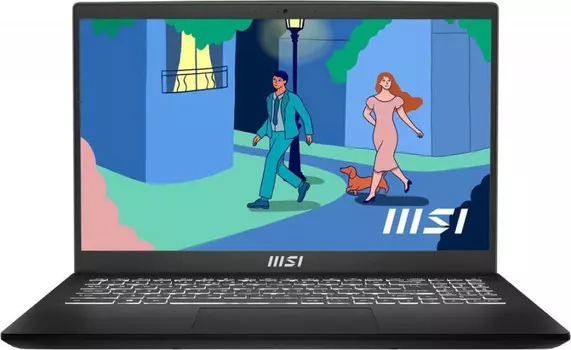 Ноутбук MSI MS-15HK Modern 15 B7M-260XBY Ryzen 7 7730U/16GB/SSD512GB/AMD Radeon/DOS/Black (9S7-15HK12-260)