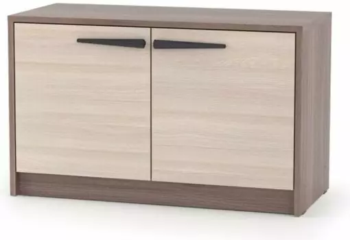 Обувница Мебель-Комплекс Оптима Тумба низкая Шимо темный/Шимо светлый
