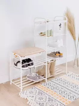 Обувница ЗМИ Альфа 35 с сиденьем и ящиком Белый (ПДОА35СЯ Б)