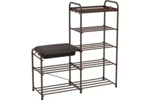 Обувница ЗМИ Альфа 35 с сиденьем и ящиком медный антик (ПДОА35СЯ М)