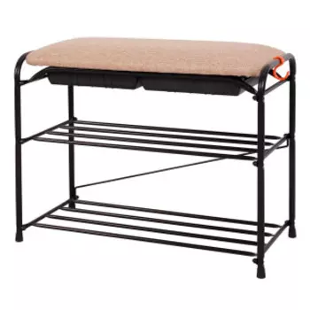 Обувница ЗМИ Уют 23 с сиденьем и ящиком черный (ПДОУ23СЯ Ч)