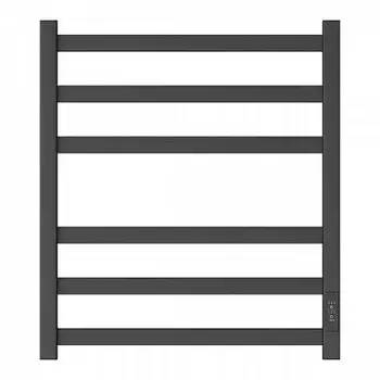 Полотенцесушитель электрический Point Меркурий PN83856B П6 500x600, диммер справа, черный