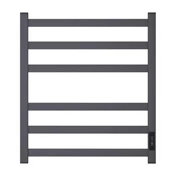 Полотенцесушитель электрический Point Меркурий PN83856GR П6 500x600, диммер справа, графит премиум