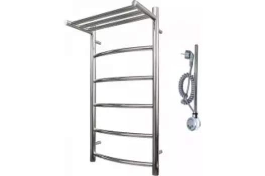 Полотенцесушитель электрический Point PN04158PE П5 500x800 с полкой левый/правый, хром