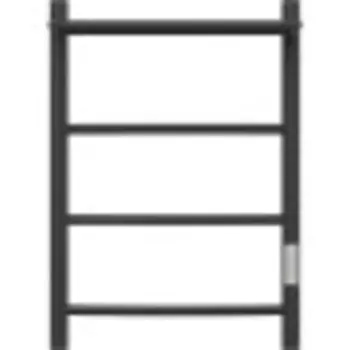 Полотенцесушитель электрический Point PN04846PB П3 400x600 с полкой, диммер справа, черный