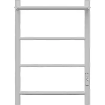 Полотенцесушитель электрический Point PN04846PW П3 400x600 с полкой, диммер справа, белый