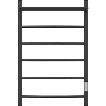 Полотенцесушитель электрический Point PN04858PB П5 500x800 с полкой, диммер справа, черный