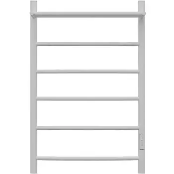 Полотенцесушитель электрический Point PN04858PW П5 500x800 с полкой, диммер справа, белый