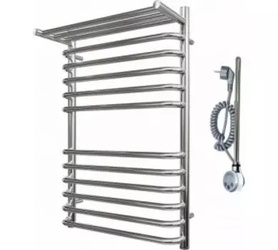 Полотенцесушитель электрический Point PN09158SPE П11 500x800 с полкой левый/правый, хром