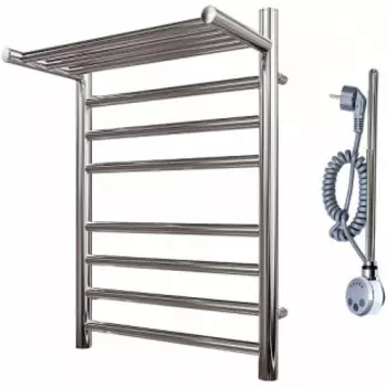 Полотенцесушитель электрический Point PN10146SPE П7 400x600 с полкой левый/правый, хром