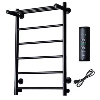 Полотенцесушитель электрический Тругор Аспект Пэк сп 1 П 80х50см, черный (ВГП)