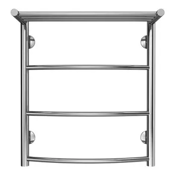 Полотенцесушитель водяной Azario VERONA 500/600 с полкой, 3 секции, 1/2, хром (AZ04156P)