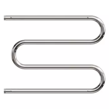 Полотенцесушитель водяной Point PN38667P 600x700 М-образный с полкой, хром