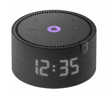 Портативная акустика Яндекс Станция Мини черная с часами (YNDX-00020K)