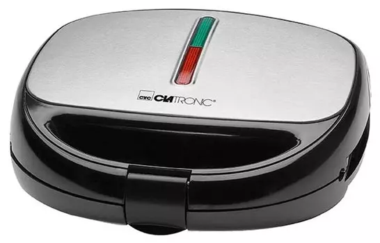 Прибор для выпечки Clatronic ST/WA 3670 черный/нерж