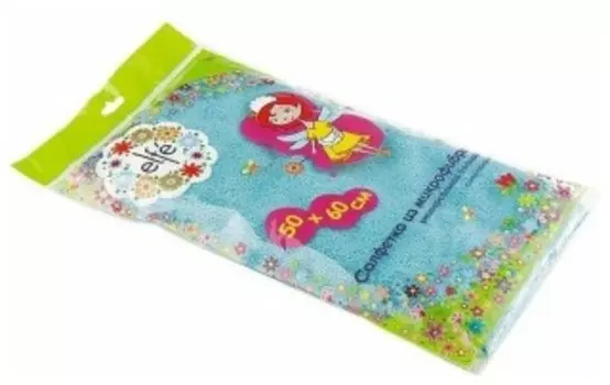 Протирочный материал Elfe 92319 Салфетка из микрофибры синяя полоска 500х600мм