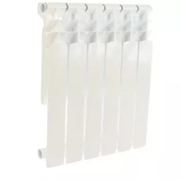 Радиатор отопления Aquaprom AL 500/100 A11 6 секций (серый кв.) (00-00014982)