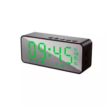 Радиочасы SoundMAX SM-1520B (черный с зеленым)