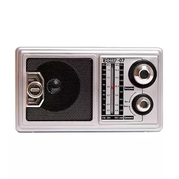 Радиоприёмник Сигнал Эфир-07 серебристый