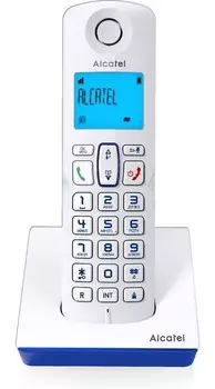 Радиотелефон Alcatel S230 белый/синий