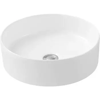 Раковина для ванной Creo Ceramique PU3100 круглая, 400*400*120мм, белый глянец