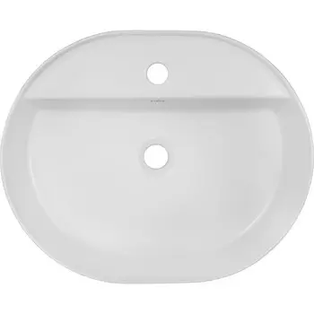 Раковина для ванной Creo Ceramique PU4500 накладная, овальная 560*450*120мм Белый Глянец