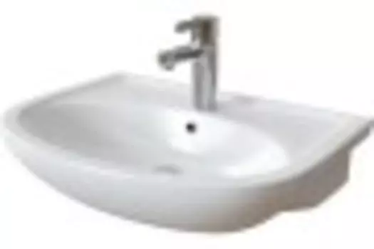 Раковина для ванной Ekokerama SONATA 617х486мм с пьедесталом белый (EK112200К)