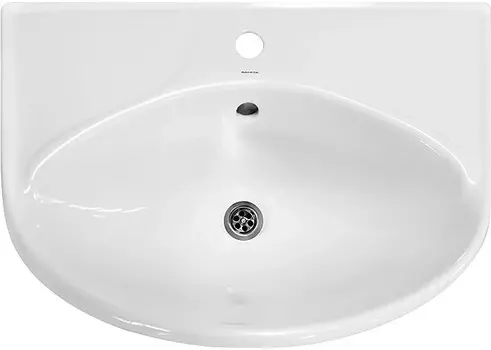 Раковина для ванной Sanita Самарский 57,5x22см с хромированным обрамлением SMRSAWB01 (WB.PD/Samarsky/57-C/WHT.G/S1)