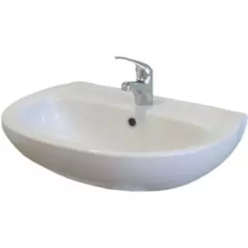 Раковина для ванной Santeri Версия 56.5см с отв., с переливом, белый (1.3111.5.S00.11B.0)