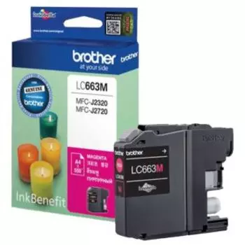 Расходный материал для печати Brother LC663M пурпурный