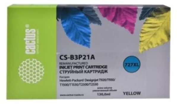 Картридж Cactus CS-B3P21A желтый N727