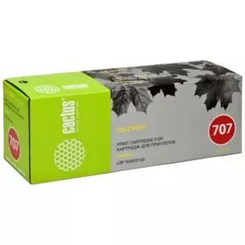 Расходный материал для печати Cactus CS-C707Y желтый (Картридж)