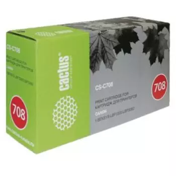 Картридж Cactus CS-C708 черный