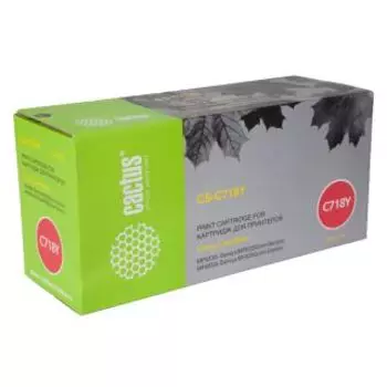 Картридж Cactus CS-C718Y желтый