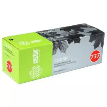 Картридж Cactus CS-C737 черный