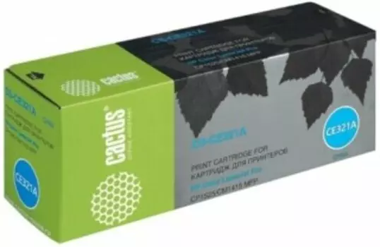 Картридж Cactus CS-CE321A голубой