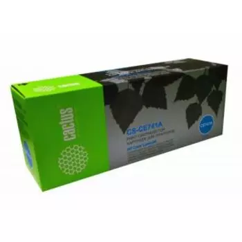 Картридж Cactus CS-CE741A голубой