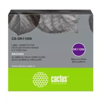 Картридж Cactus CS-DK11209 черный (лента)