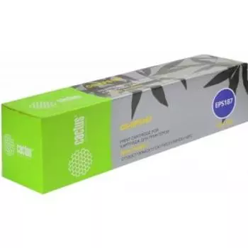 Картридж Cactus CS-EPS187 желтый (Картридж)