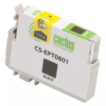 Картридж Cactus CS-EPT0801 черный (Картридж)