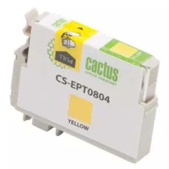 Картридж Cactus CS-EPT0804 желтый (Картридж)