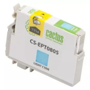 Картридж Cactus CS-EPT0805 светло-голубой (Картридж)