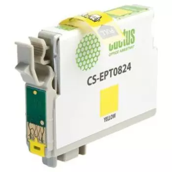 Картридж Cactus CS-EPT0824 желтый (Картридж)