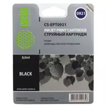 Картридж Cactus CS-EPT0921 черный