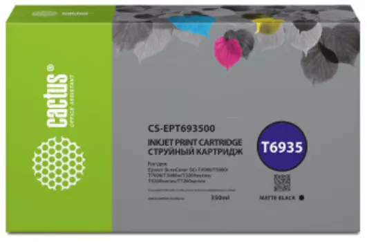 Расходный материал для печати Cactus CS-EPT693500 T6935 черный матовый (350мл) (Картридж)