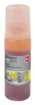 Чернила для картриджа Cactus CS-GI43Y желтый 60мл для